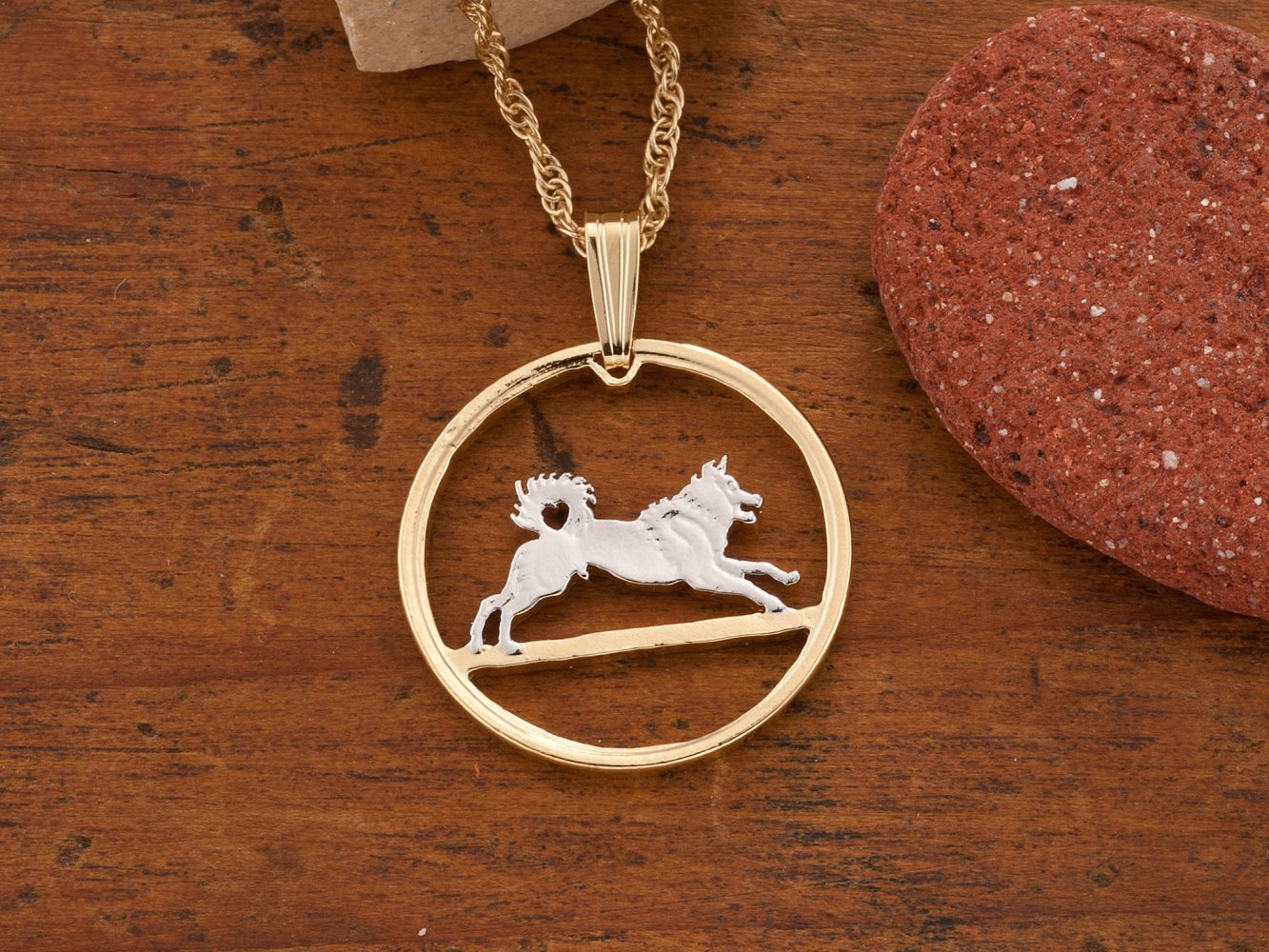 NEW collection of necklaces with images of purebred dogs sublimation unique gift Norsk elghund grigio
