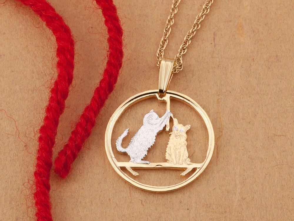 Amazon.com: 10k 14k 18k Solid Gold Cat Necklace, Gold Cat Pendant, 14k  Dainty Gold Charm Necklace, Mothers Day Gift, Christmas Gift for Pet Lover  (45, 14k Rose Gold) : Handmade Products
