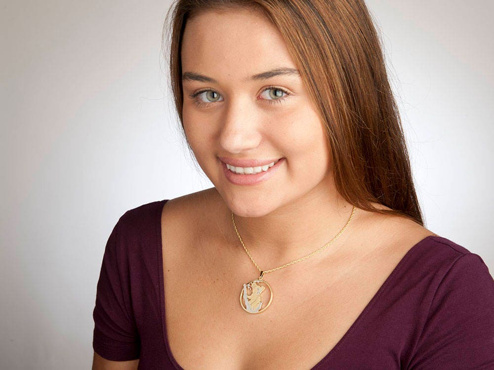 Koala Bear Pendant, Australian Koala Coin Hand Cut, Koala Bear Jewelry, 1 1/8" in Diameter, ( # R943 )