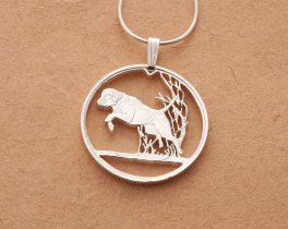 Labrador Retriever Pendant, Labrador Pendant, Labrador Retriever Jewelry, Dog Jewelry, Silver Labrador Retriever Pendant, ( # K615S )