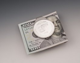 Marine Money Clip, United States Marine Money Clip, Military Money Clips Marine Challenge Coin, 1 1/2" in diameter, ( # MSUSM )