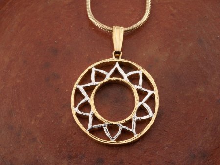 Star Pendant Necklace, Astrological Jewelry, Moroccan Coin Jewelry, Great Gifts Ideas, Unique Gifts, Coin Jewelry, ( #K 857 )