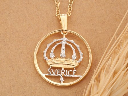 Swedish Coin Jewelry, Swedish Necklace, Swedish Gift Ideas, International Jewelry, Coin Jewelry, (#R 366)