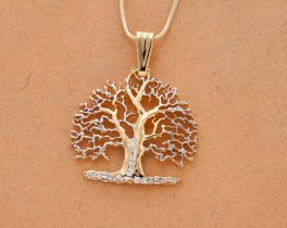 Tree of Life Pendant & Necklace, Hand Pierced Medallion, ( #K 874B )