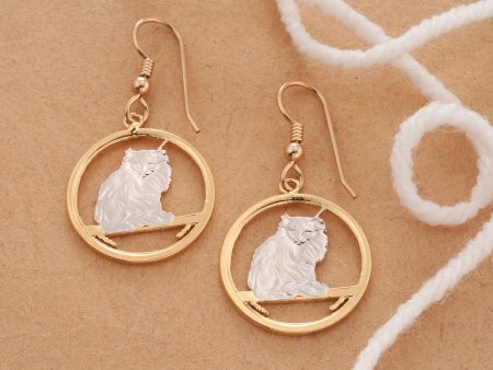 Turkish Cat Earrings, Turkish Cat Jewelry, Cat Jewelry, Cat Earrings, Cat Gifts Ideas,  ( # 665E )